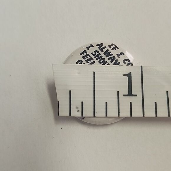 Lord Byron Button Pin Reading Quote If I Could Always Read I Should Never Feel - Picture 3 of 3